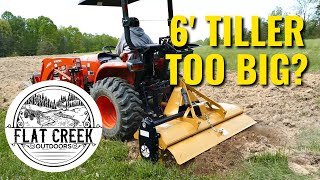 Can The Kubota L3901 Run a 6 Foot Tiller? Countyline 6' Tiller Assembly