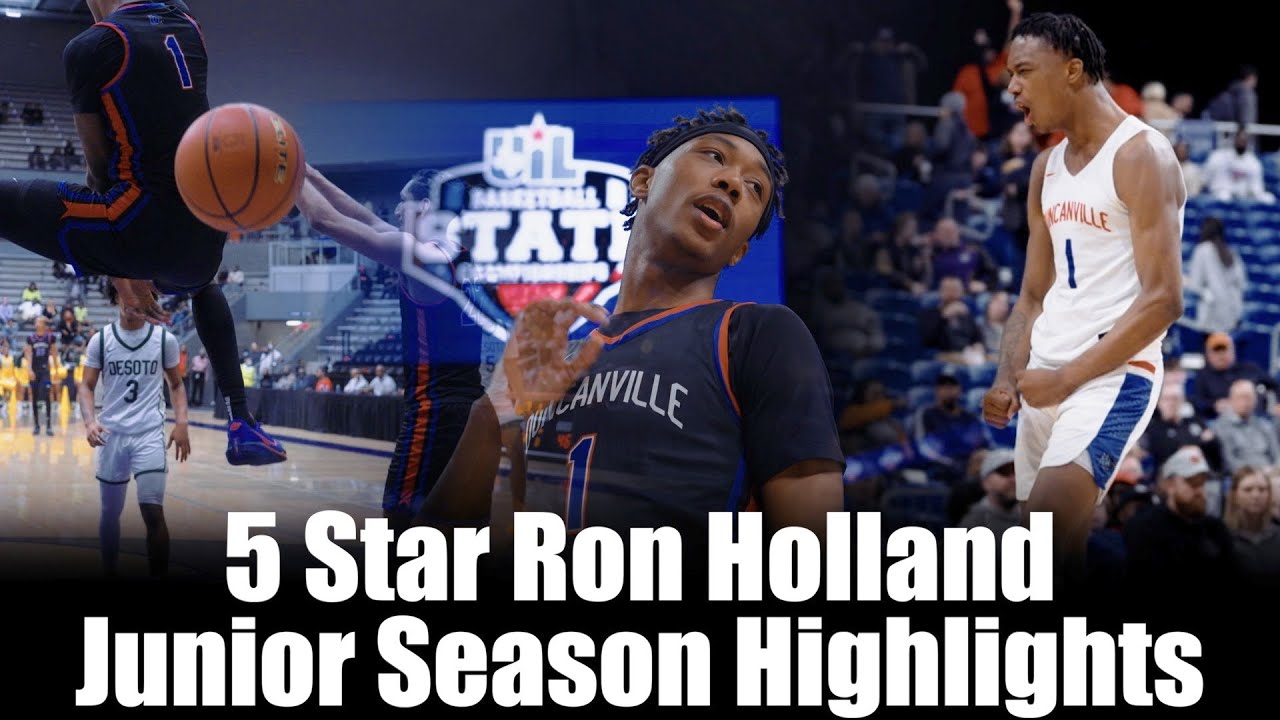 He plays with a super high motor 6'8 5 Star Ron Holland 2023