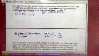 Math 120 12-10 Solving Probability Problems by Using Combinations