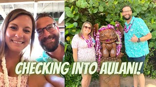 Checking into Disney's Aulani Resort!! Deluxe Studio Villa Room Tour included :)