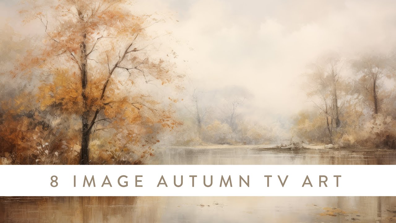 Fall TV Art Screensaver | Vintage Inspired Landscape Autumn Paintings | Neutral Decor Slideshow 2023