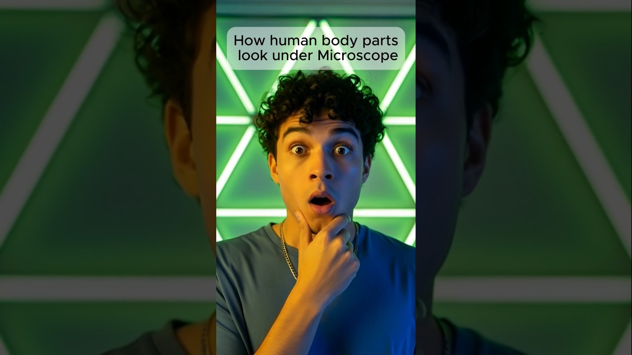 How human body parts look under Microscope 