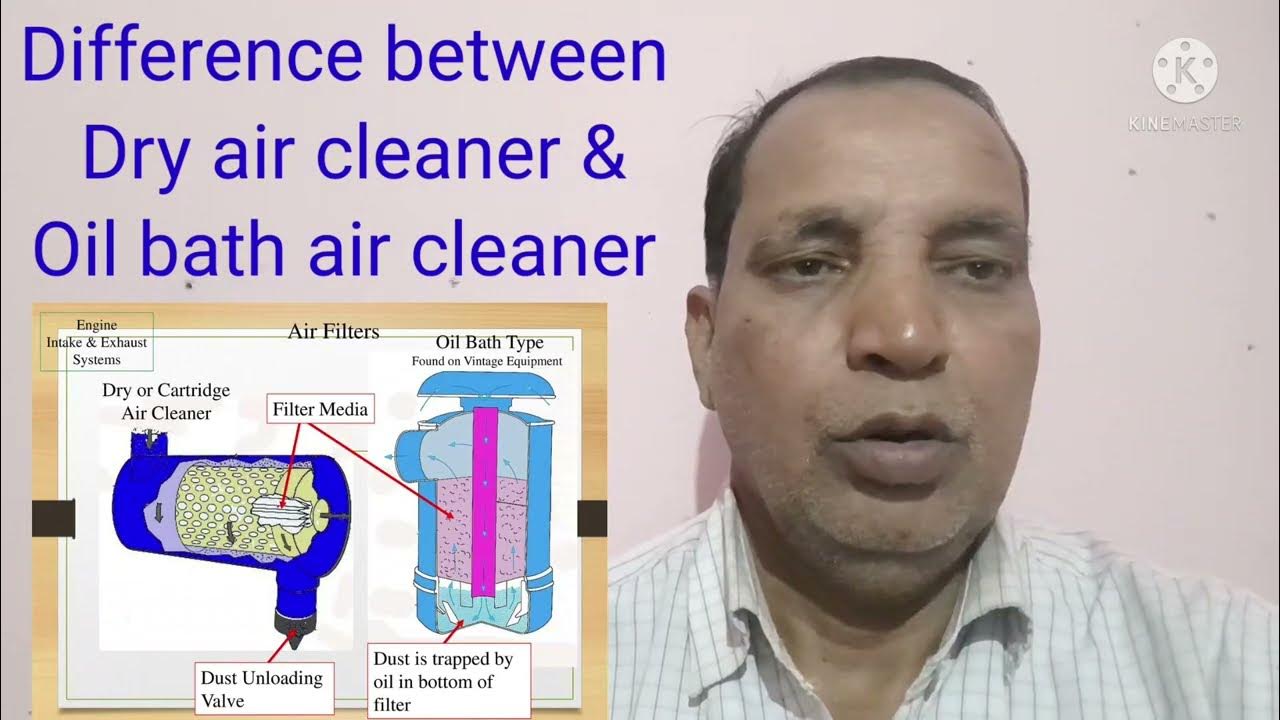 Cummins Difference between Dry air cleaner & Oil bath air cleaner. (English) YouTube