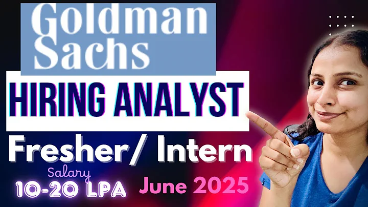 Goldman Sachs RECRUITING Freshers for Top Analyst Roles