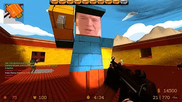 Counter Strike Source Zombie Escape mod online gameplay on Fapescape map