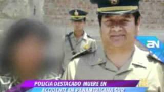 Suboficial de la policía muere en fatal accidente de tránsito