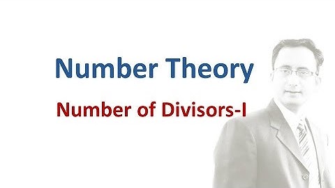 Number Theory - Number of Divisors