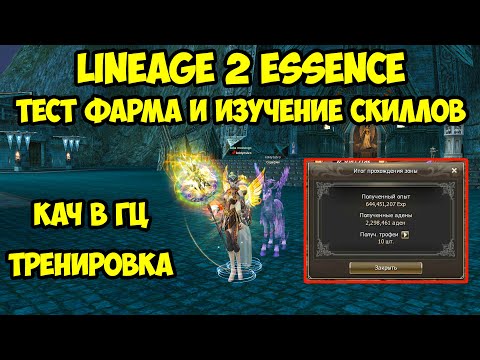 Тест фарма и изучение скиллов коня в Lineage 2 Essence.