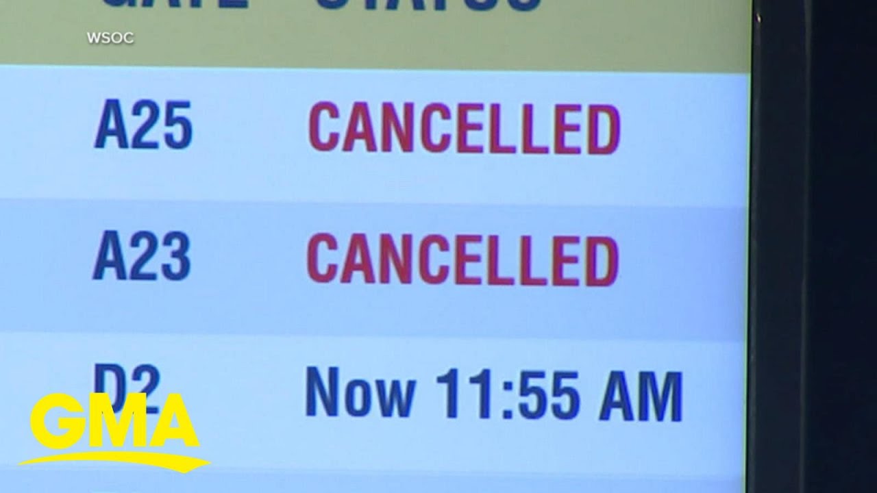 Thousands of flights canceled due to bad weather, FAA staff shortages l ...