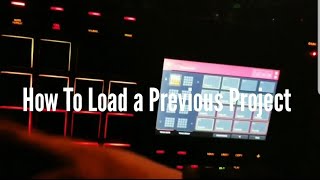 How To Load A Project On Your Mpc Livex