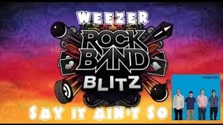 Weezer - Say It Ain't So - Rock Band Blitz Playthrough (5 Gold Stars)