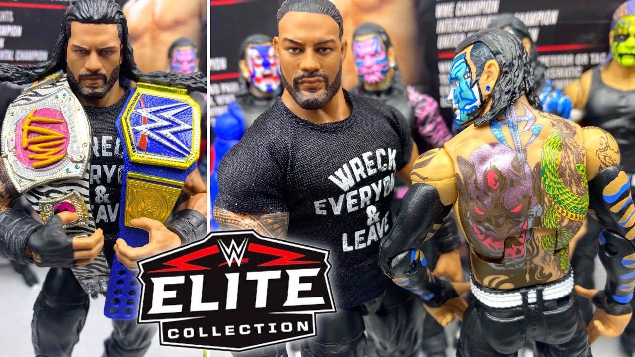 Wwe Elite 84 Roman Reigns Jeff Hardy Figure Review Youtube