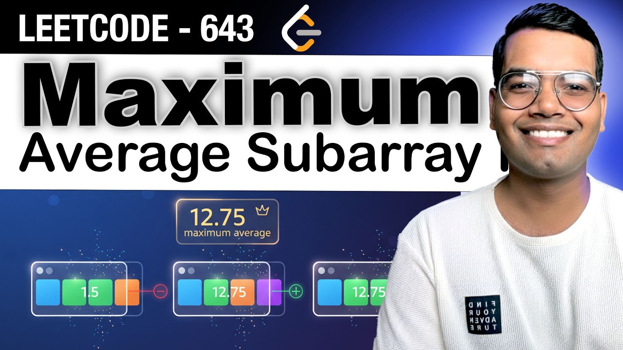 Maximum Average Subarray I - Leetcode 643 Python - YouTube