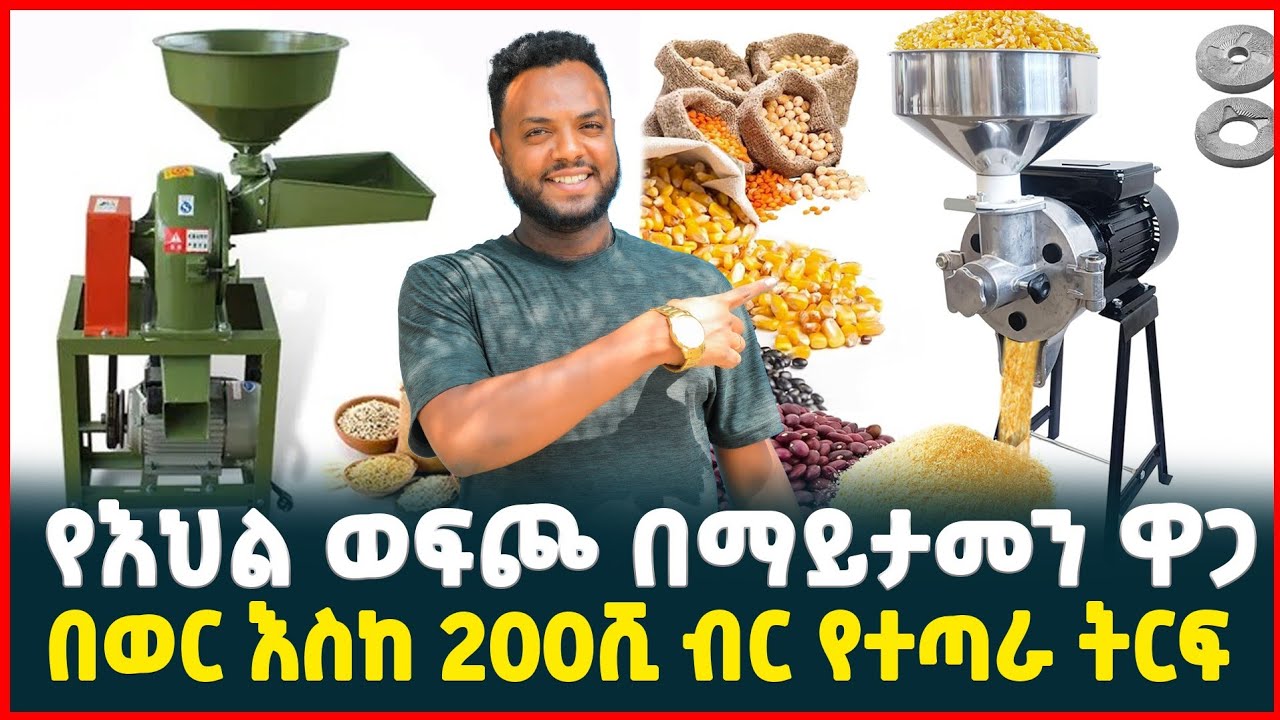 200ሺ ብር ትርፍ በወር የሚያገኙበት ስራ | የእህል ወፍጮ ዋጋ | Price of miller machine | Tirita Review