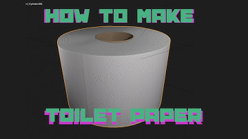 Blender Making Toilet Paper Tutorial