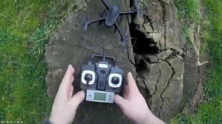 Explorer DM 007 SPY quadcopter flight test review - small and stealthy!!