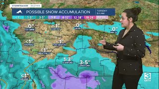 Rain and snow hit the forecast before chillier and drier next week