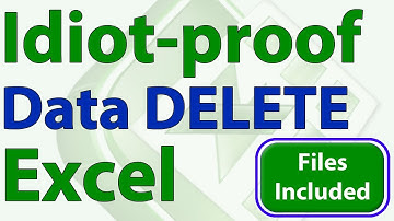 Delete Data using a Form in Excel - Idiot-Proof Excel - Part 8