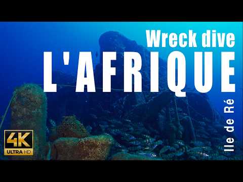 Best Wreck Dive L’Afrique France 4K | Full Atlantic Liner Tour with Lobsters, Saint Pierre & Congers