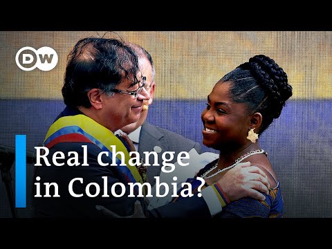 Ex-guerilla fighter Gustavo Petro sworn in as Colombia's president - DW News.