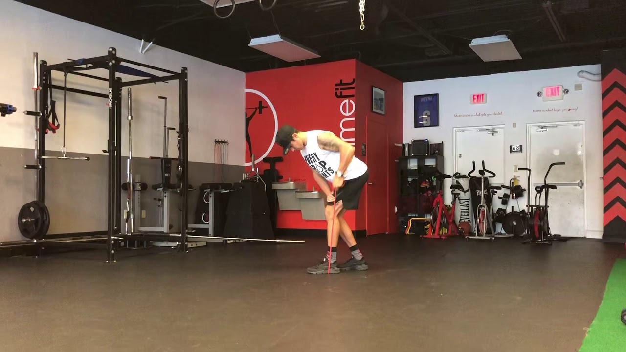 Single Arm Bent Over Band Row - YouTube