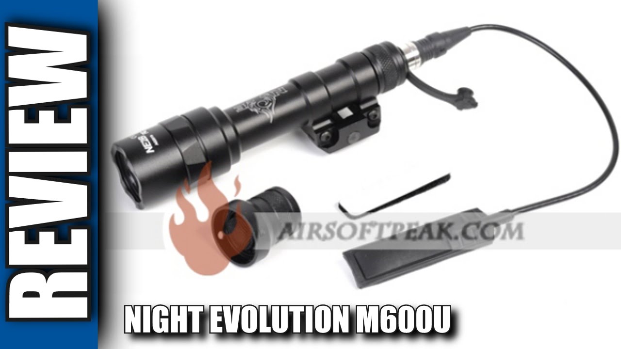 AIRSOFTPEAK.COM REVIEW | NIGHT EVOLUTION M600U FLASHLIGHT