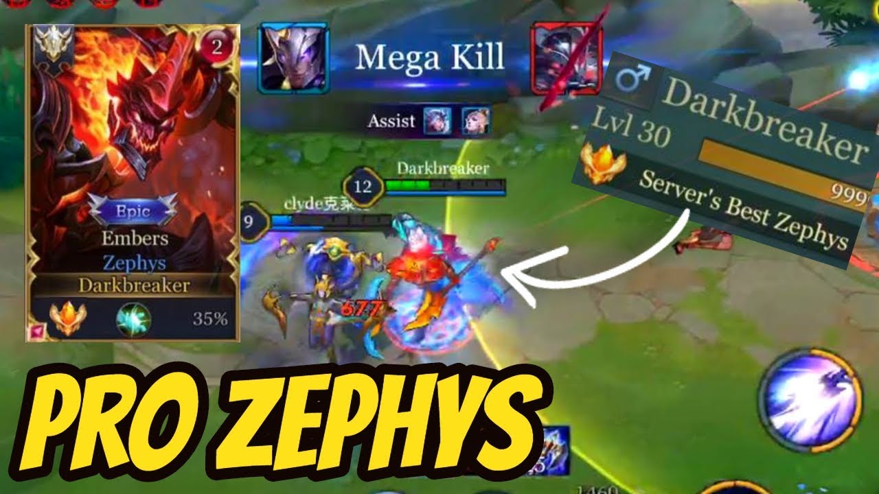 ZEPHYS MEGA KILL Pro Build | AoV | 傳說對決 | RoV | Liên Quân Mobile | 펜타스톰
