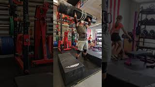 chaos on log and dradlift day. #garagegym #gymequipment #strong #dadbod