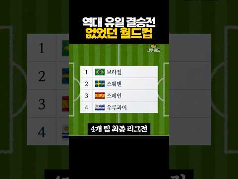 역대 유일 ‘결승전 없었던’ 월드컵 ㄷㄷ thumbnail