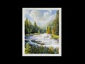 Watercolor painting demonstration- Forest Stream