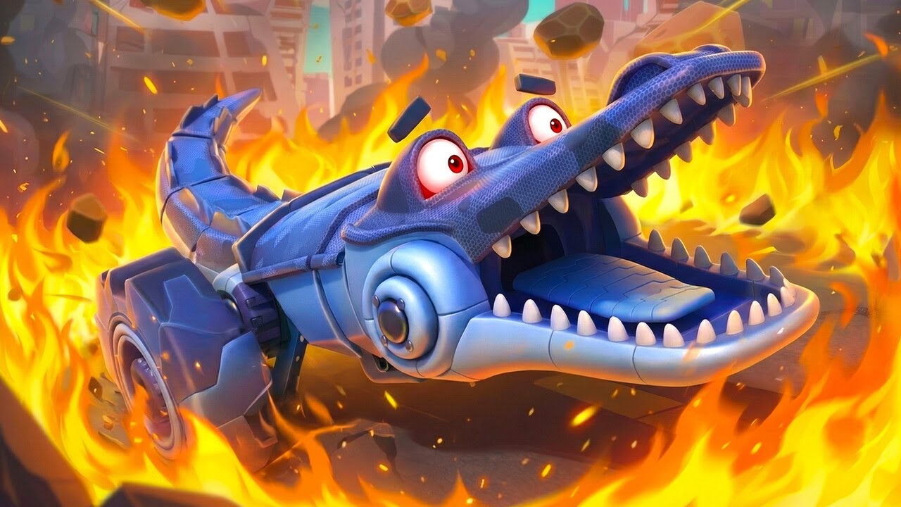 안돼! 악어 트럭의 복제품이 못된 짓을 하며 엉망으로 만들었어! 자동차와 트럭 구조팀