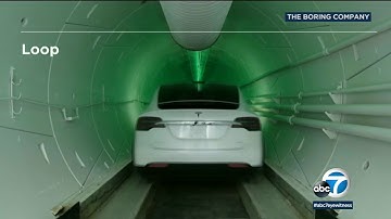 Elon Musk unveils underground transit tunnel in Hawthorne | ABC7