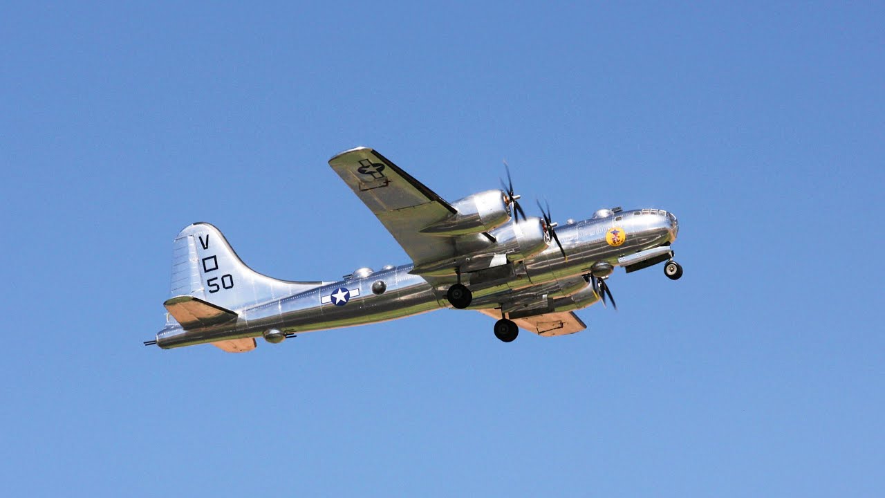 航空機・ヘリコプター B-29 AIR WARRIOR EP R/C AIRPLANE AMAZING SCRATCH-BUILT RC B-29 BOMBER TEST FLIGHT! DAT'S MY