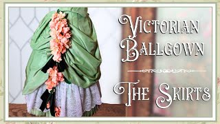 Making A Victorian Ballgown The Skirts Half-Scale 1884 Sage Ballgown Cc