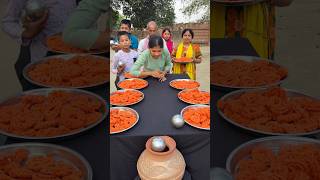 New Matka Hole Ball Roll Game 2026 | Family Competition with Special Thali take #shorts