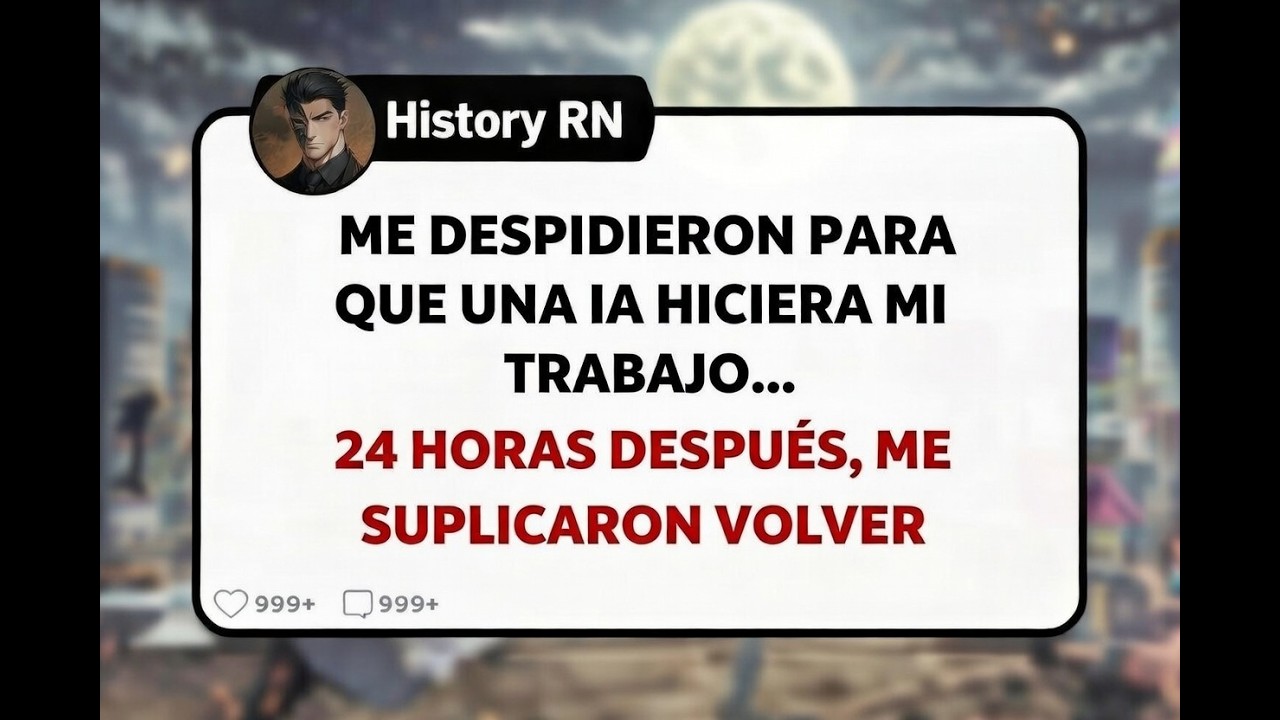 ME DESPIDIERON PARA QUE UNA IA HICIERA MI TRABAJO... 24 HORAS DESPUÉS, ME SUPLICARON VOLVER