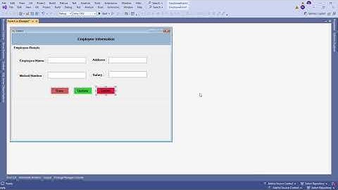 Windows Forms Application Design in C# | Employee Form UIDesign | Step-by-Step for Beginners(Part 1)