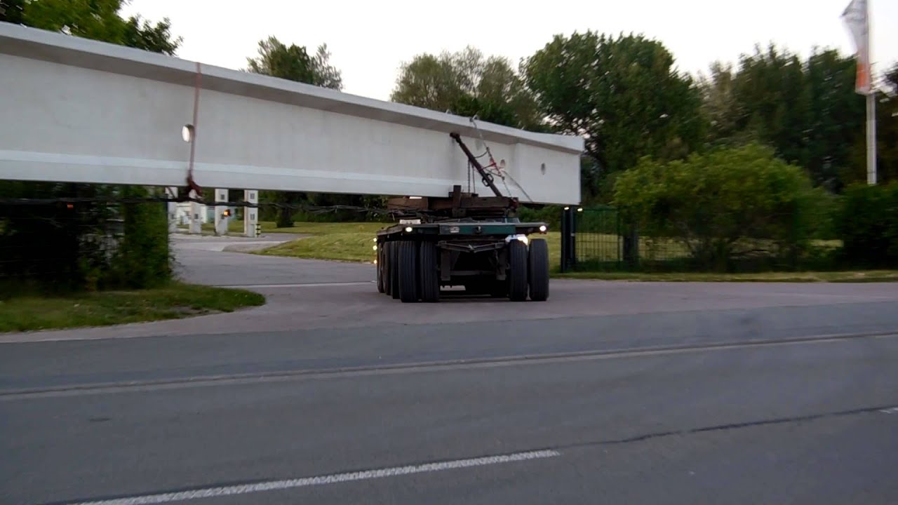 6 Scheder Schwertransporte BFE Erfurt 40m Betonbinder