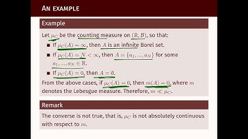 ST342   064   The Radon Nikodým Theorem 1 of 2
