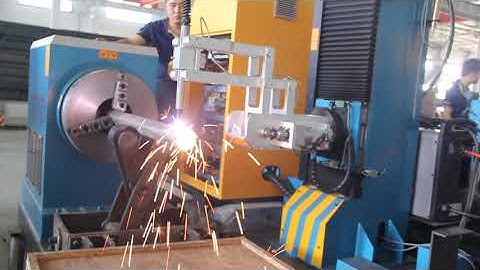 cnc pipe cutting and beveling machine #pipeplasmacutting #cncpipecutting