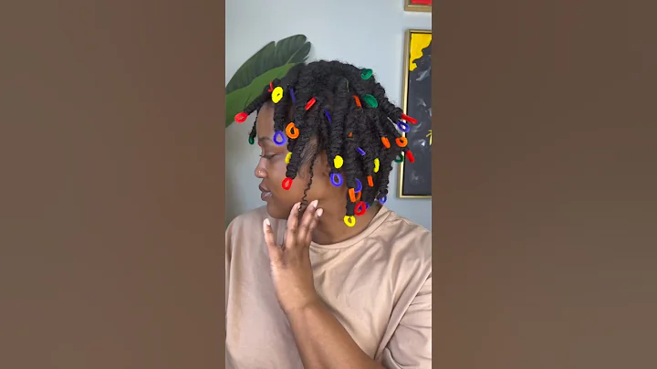 Pipe cleaner curls tutorial #locs #locstyles #curlylocs