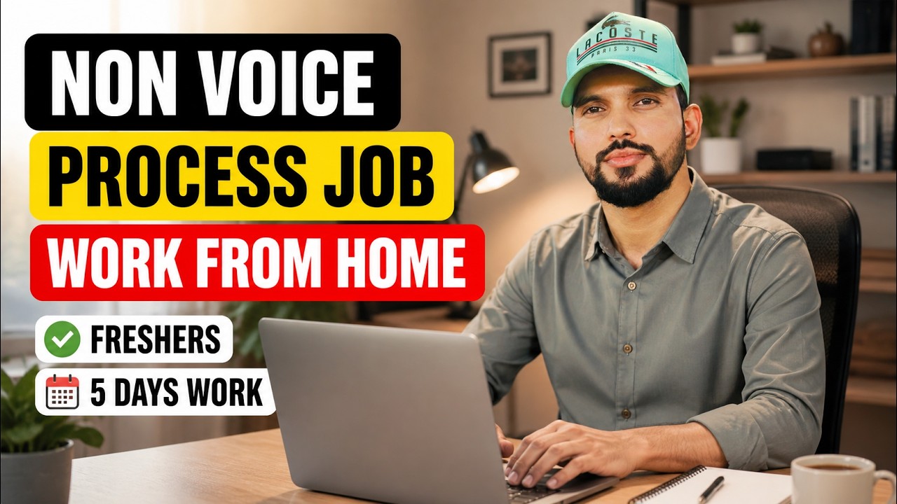 Typing + Non Voice Job 💻 | Work From Home | Freshers | 5 Days Work ...
