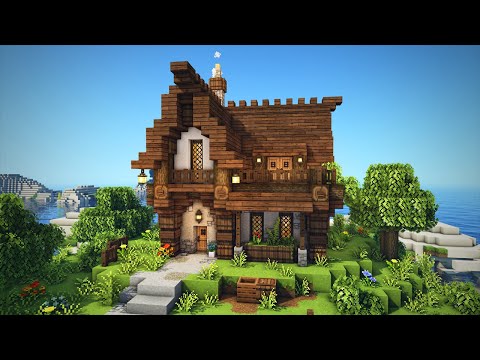 Casa medieval/simple medieval house : Craftxing #minecraft