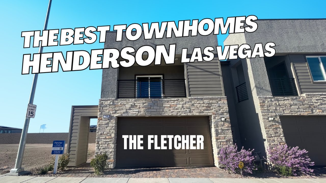 Awesome New Townhouse for Sale Henderson Las Vegas! The Fletcher at