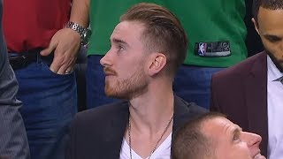 Gordon Hayward Returns From Injury And Watches Celtics Beat Warriors