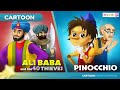 Alibaba and 40 thieves | Pinocchio | बच्चों की नयी हिंदी कहानियाँ
