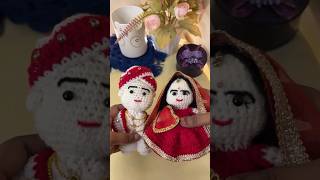 A tiny crochet wedding, but make it adorable🧶💍#crochet #smallbusiness #order #amigurumi #giftideas