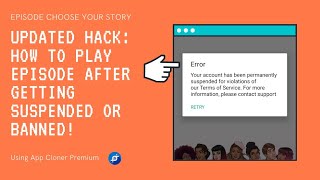 Epsiode choose your story game Hack | Unban your Epsiode game using App Cloner + FREE gems & passes! screenshot 1