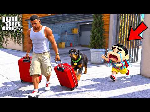 Franklin & Chop Leave Shinchan's House In GTA 5! | GTA 5 Bangla Gameplay