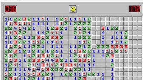 Minesweeper Gameplay - (Expert Difficulty) (5 minutes 12 seconds)